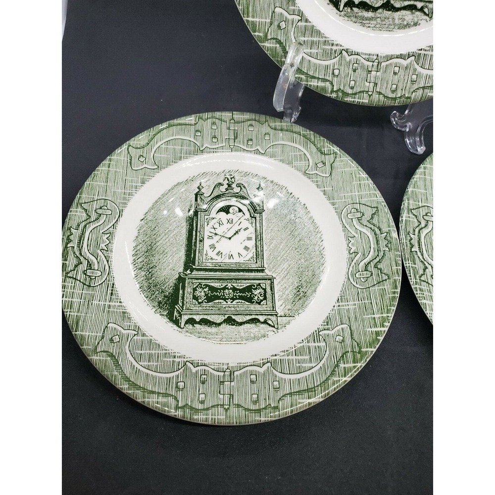 3 Vintage Royal China The Old Curiosity Shop 6.5" Bread & Butter Plates - Picture 5 of 9